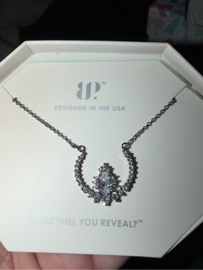 BP RETRO Necklace-Beauty From Within Diamond CZ on Hematite RBP5014